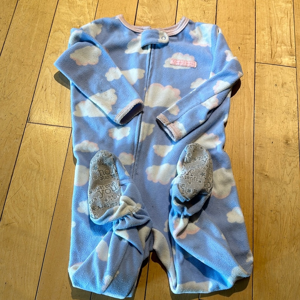 Carter’s Just One You fleece footed pjs 18M